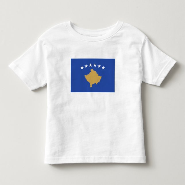 Kosovos flagga t shirt (Framsida)
