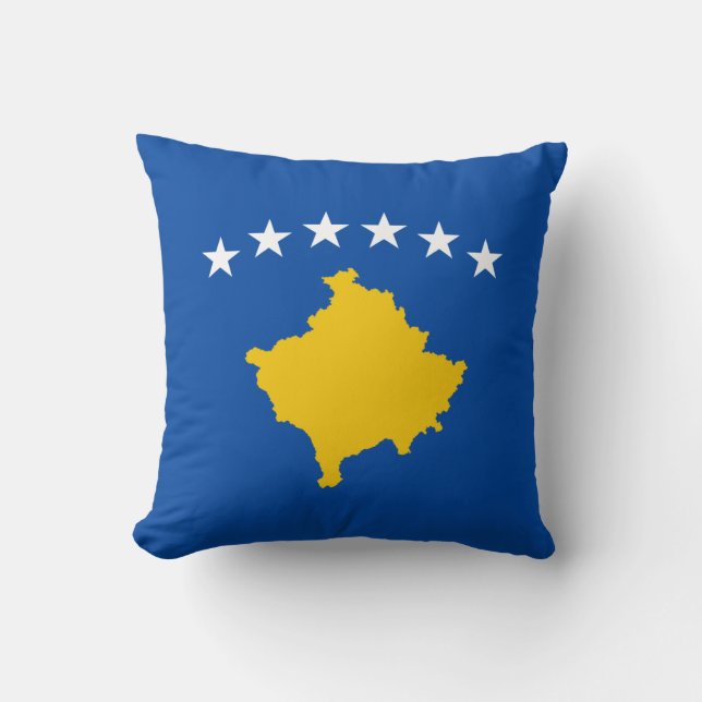 Kosovos Flagga x Flagga Pillow Kudde (Framsida)