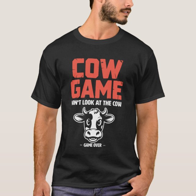 Kospelet Gårdsdjur Roligt T Shirt (Framsida)