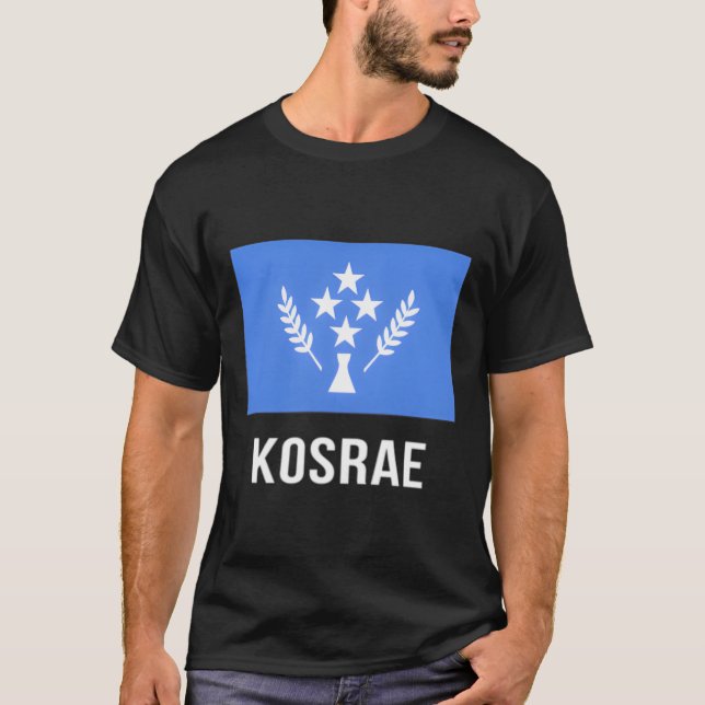 Kosrae Flagga Shirt Kosraean T (Framsida)