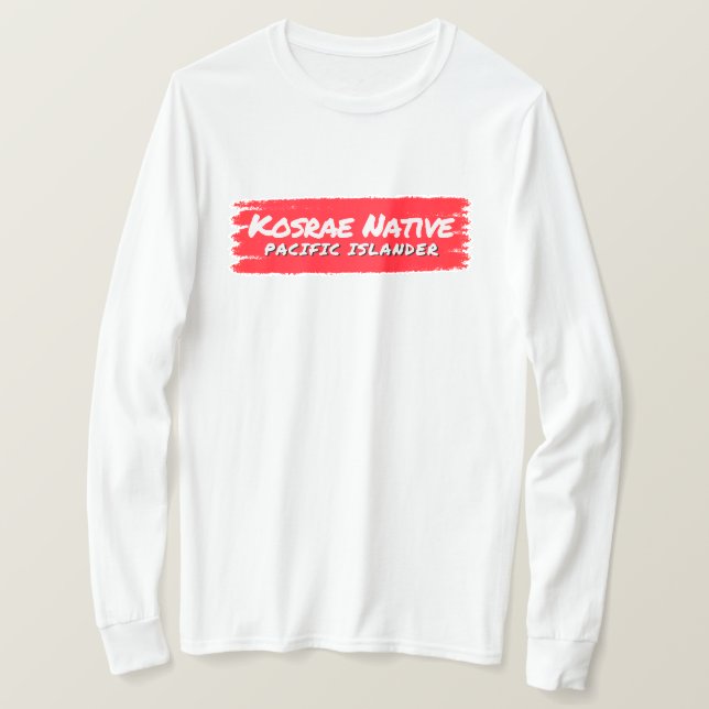 Kosrae Kosraen Långärmad T Shirt (Design framsida)