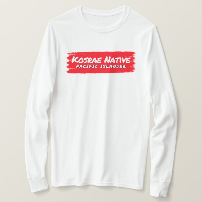 Kosrae Kosraen Långärmad T Shirt (Design framsida)