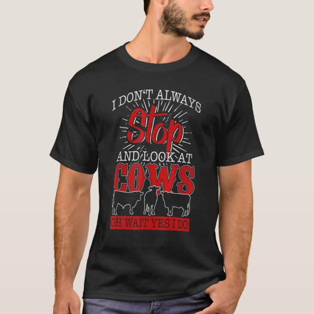 Koss Gag Jordbruk Kossbonde Kul T Shirt (Framsida)
