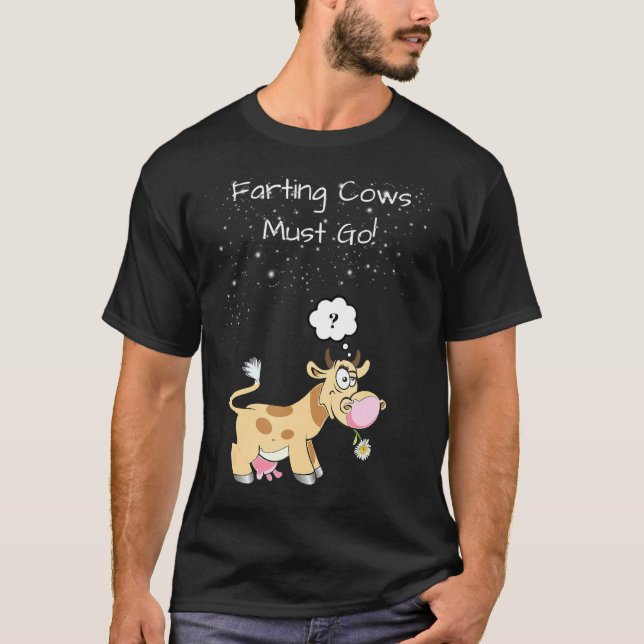 Kossor som pratar måste bort t shirt (Framsida)