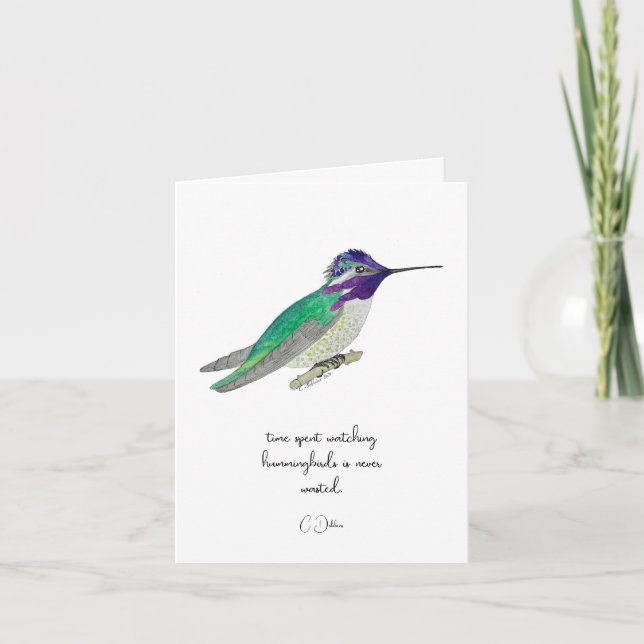Kostas kolibri kort (Framsida)