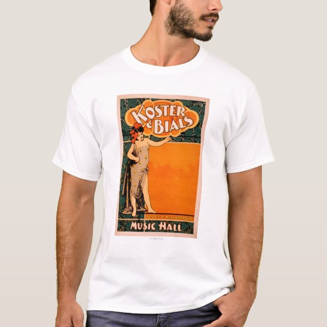 Koster & Bials musik Hall nära Broadway T-shirt (Framsida)