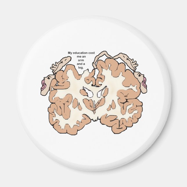 Kostnad för arm och en bensomunculus magnet (Framsidan)