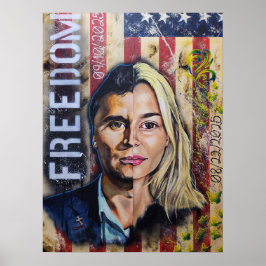 Kostnaden för frihet - Amerikansk patriotisk konst Poster
