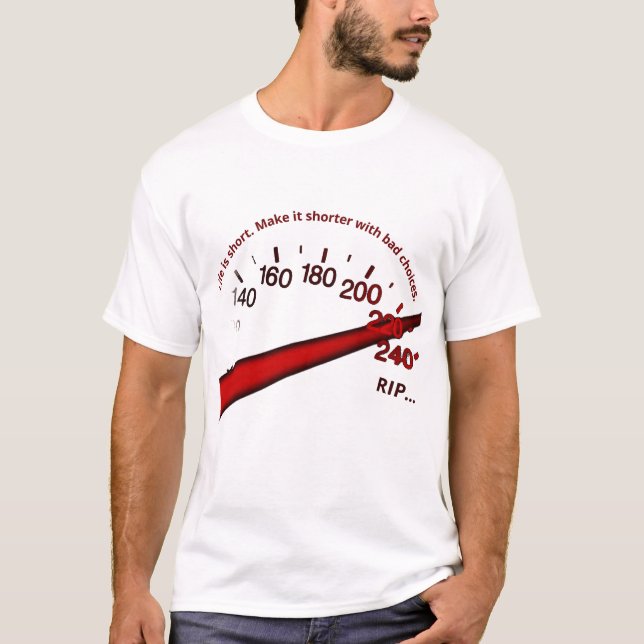 Kostnaden för hastighet: Ett dödligt val T Shirt (Framsida)