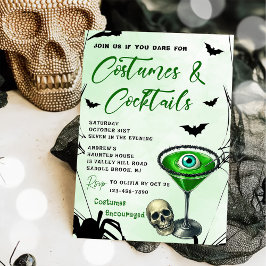 Kostnader och ficksvansar Halloween fest Inbjudningar