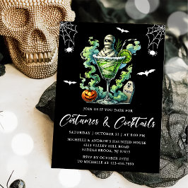 Kostnader och ficksvansar Halloween fest Inbjudningar