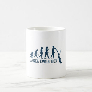 Kostnadsfri dykare för Apnea Evolution Freediver Kaffemugg