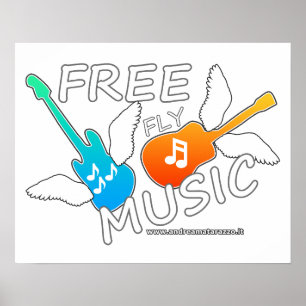 Kostnadsfri flygmusik poster