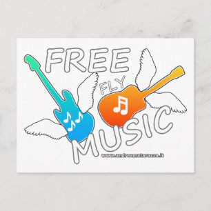 Kostnadsfri flygmusik vykort