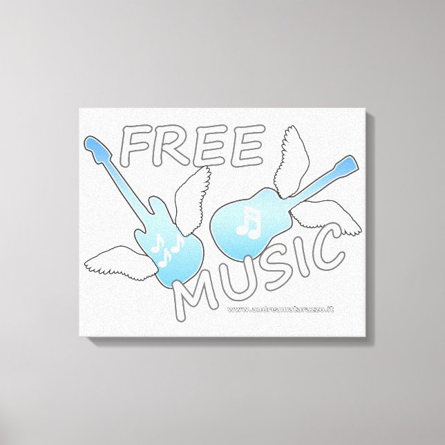 Kostnadsfri musik canvastryck (Framsida)