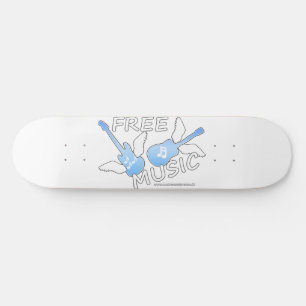 Kostnadsfri musik mini skateboard bräda 18,5 cm