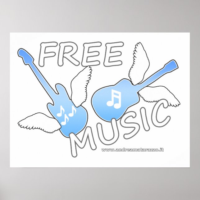 Kostnadsfri musik poster (Framsidan)