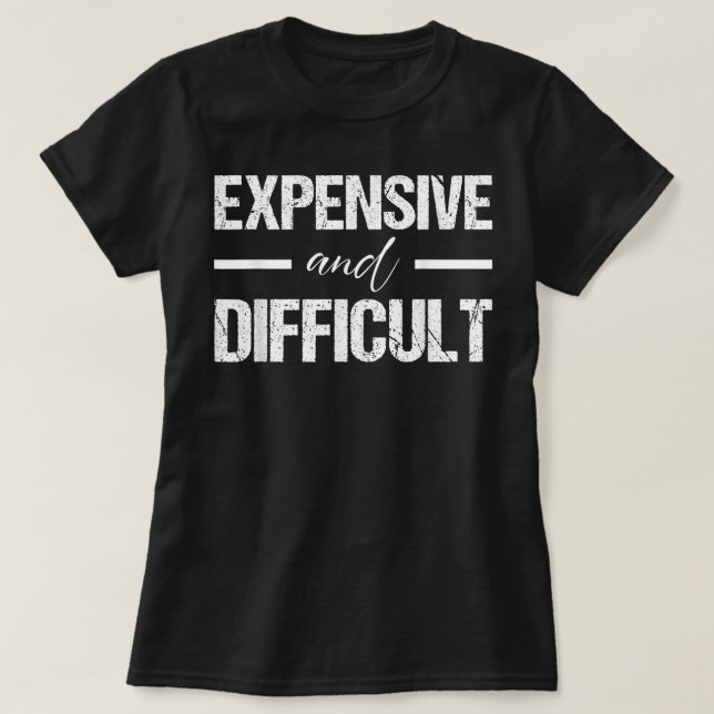 Kostnadsfri och svår - Cute Sarcastic Humor Wom T Shirt (Design framsida)