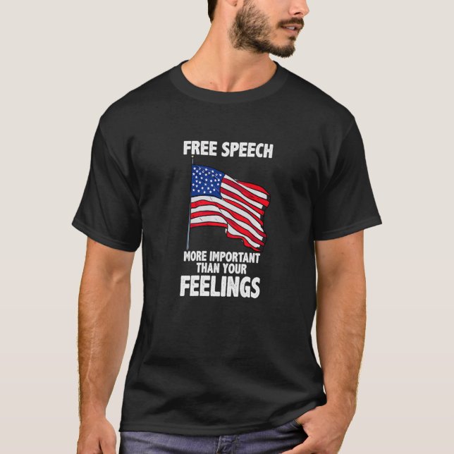 Kostnadsfri Tal är viktigare än ditt känslohus T Shirt (Framsida)