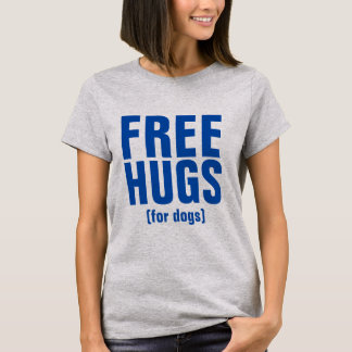 Kostnadsfria hakar för Hundar-funna textdesign Tee Shirt