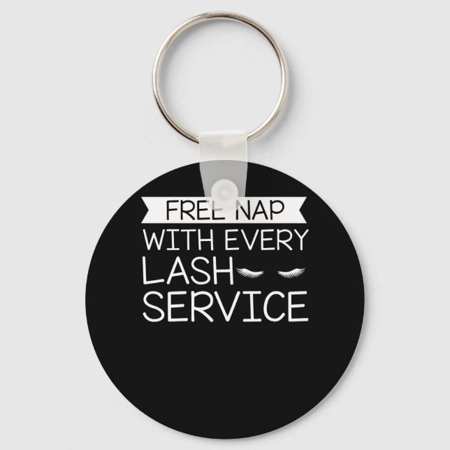 Kostnadsfria Nap Lash Service Makeup-streck Nyckelring (Framsida)