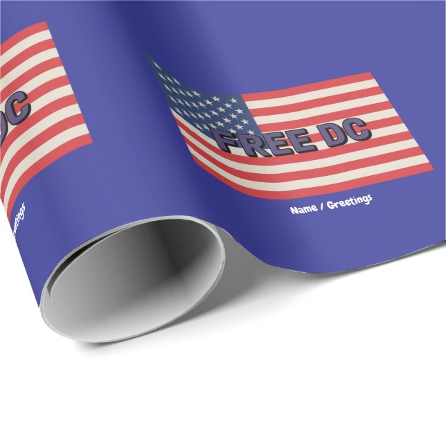 Kostnadsfritt DC-stöd för fet grafik i Washington Presentpapper (Rullad Hörn)