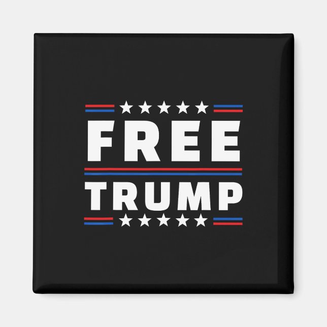 Kostnadsfritt stöd för Donald Trump Republican Magnet (Framsidan)