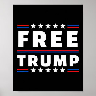 Kostnadsfritt stöd för Donald Trump Republican Poster