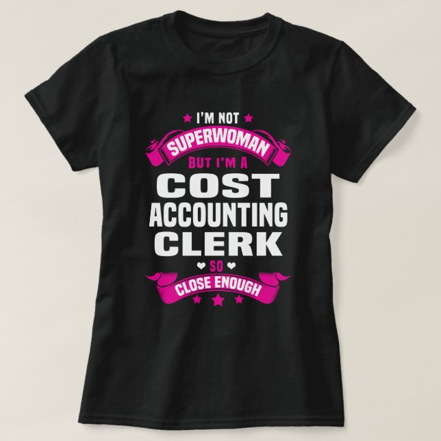 Kostnadsredovisningsansvarig T Shirt (Design framsida)