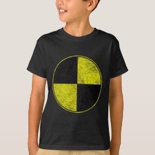 Kostummen för kraschtest låtsas att jag är ett kra t shirt