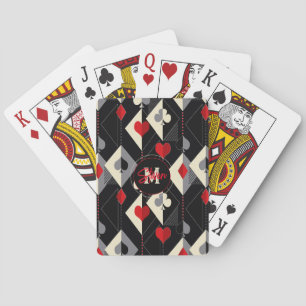 Kostym av att spela kort i poker. casinokort