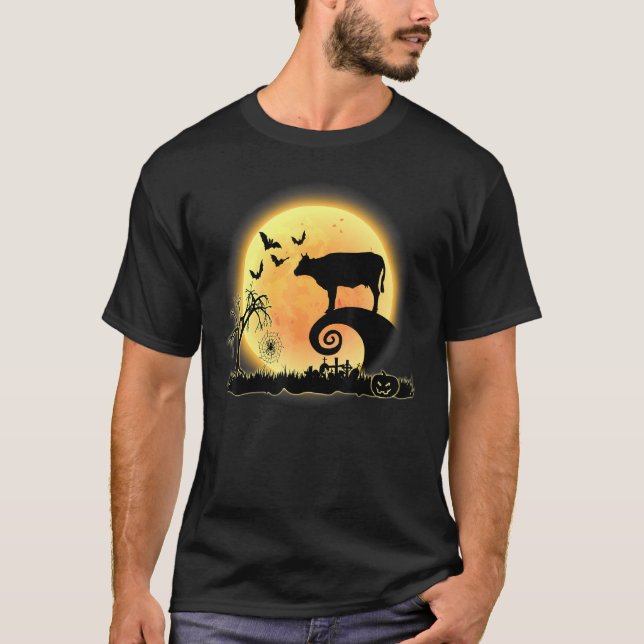 Kostym för Halloween med komocka och måne T Shirt (Framsida)