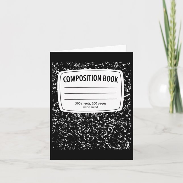 Kostym för kompositionsbok - Matchande grupp hall Kort (Framsida)