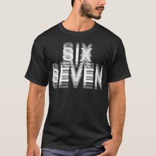 Kostym för par 67 Six Seven Meme Rolig T Shirt