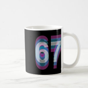 Kostym för par 67 Six Seven Meme Rollig Kaffemugg