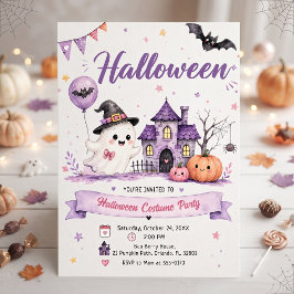 Kostym Halloweenfest-inbjudan Inbjudningar