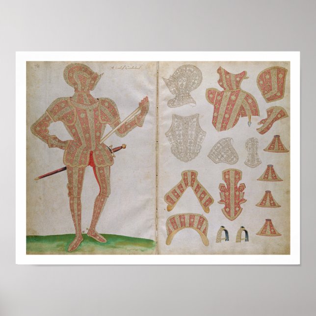 Kostym i Armor för The Earl of Cumberland Poster (Framsidan)