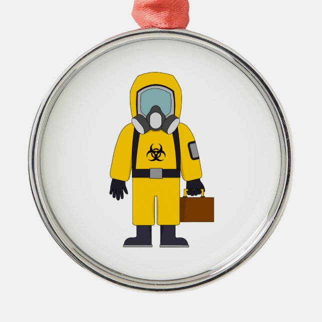  Kostym med resväska Julgransprydnad Metall (Framsidan)