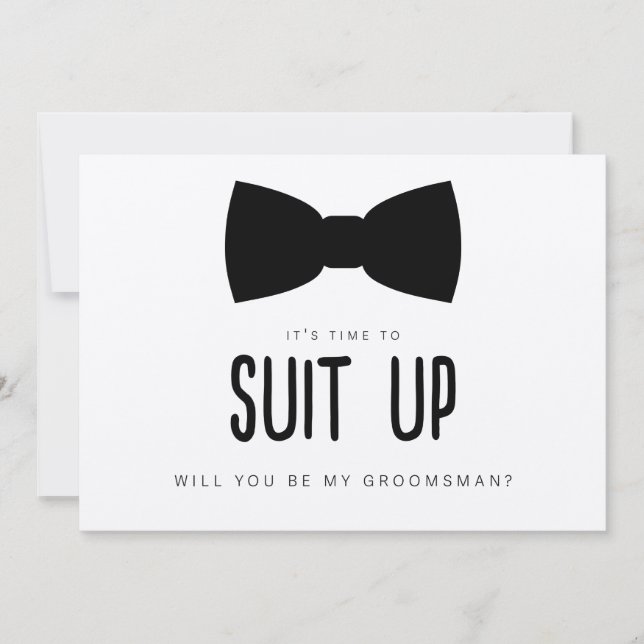 Kostym Up Groomsman Frieri kort (Framsida)
