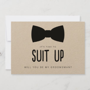 Kostym Up Groomsman Frieri kort