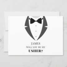 Kostym upp som min Groomsman Frieri kort