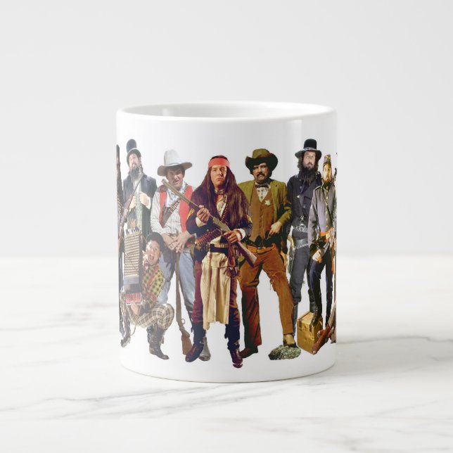 Kostymer från det gamla västern jumbo mugg (Framsidan)