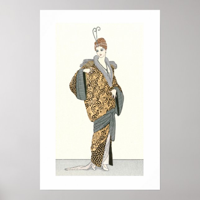 Kostymer Parisiens- Vintage Mode  Affisch (Framsidan)