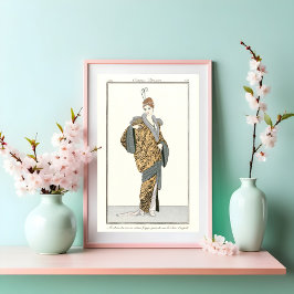 Kostymer Parisiens- Vintage Mode  Affisch