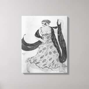 Kostymera designen för "Cleopatra", 1910 Canvastryck