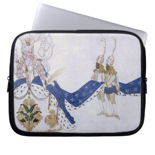 Kostymera designen för drottningen och henne laptop sleeve