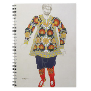 Kostymera designen för en man, från Sadko, 1917 Anteckningsbok
