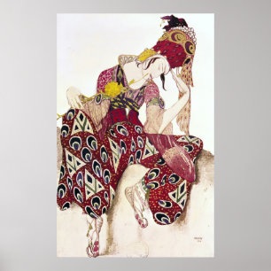 Kostymera designen för Nijinsky på balett'La Poster