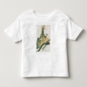 Kostymera designen för Nijinsky som 'blåtten God Tee Shirt