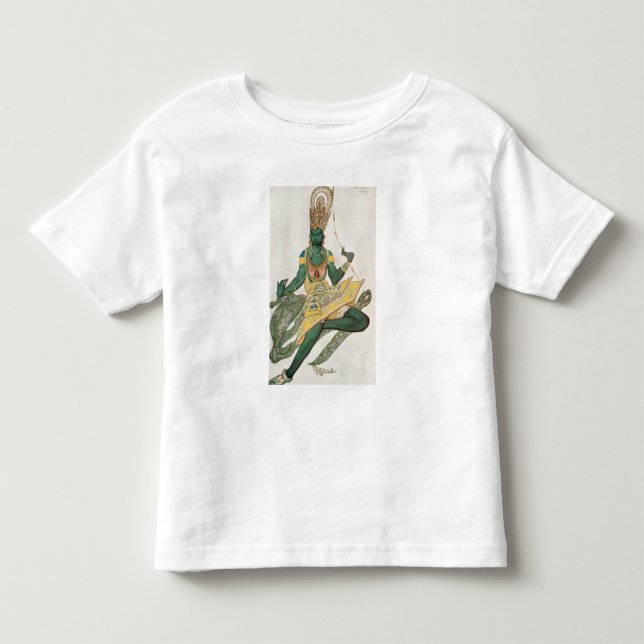 Kostymera designen för Nijinsky som 'blåtten God Tee Shirt (Framsida)